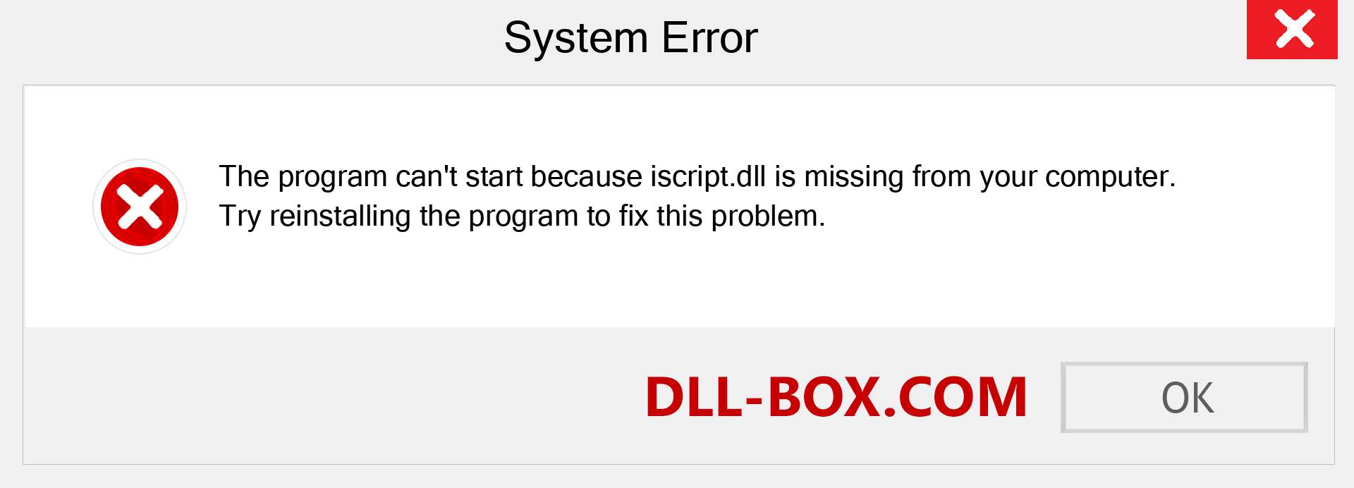  iscript.dll file is missing?. Download for Windows 7, 8, 10 - Fix  iscript dll Missing Error on Windows, photos, images