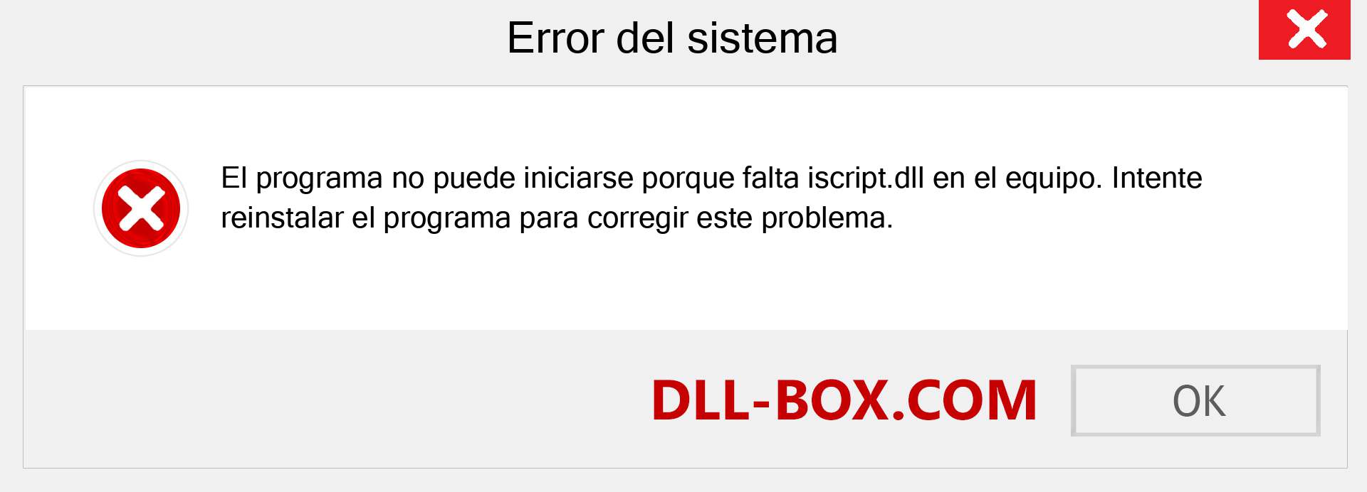 ¿Falta el archivo iscript.dll ?. Descargar para Windows 7, 8, 10 - Corregir iscript dll Missing Error en Windows, fotos, imágenes